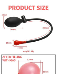 AirBloom Adjustable Inflatable Anal Plug Expander - Flexible Butt Plug for Men, Women, and Couples with Precision Pump for Preparation, Play, and Intimate Exploration - Passion Pulse Adult