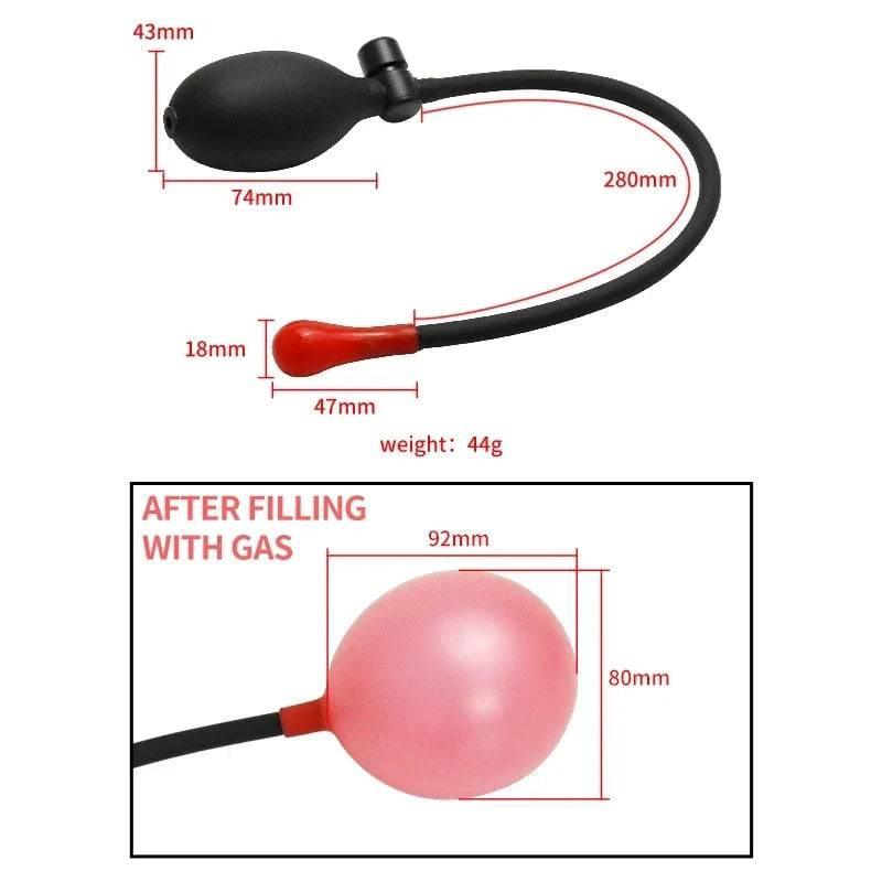 AirBloom Adjustable Inflatable Anal Plug Expander - Flexible Butt Plug for Men, Women, and Couples with Precision Pump for Preparation, Play, and Intimate Exploration - Passion Pulse Adult