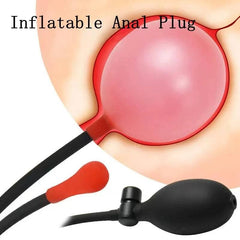 AirBloom Adjustable Inflatable Anal Plug Expander - Flexible Butt Plug for Men, Women, and Couples with Precision Pump for Preparation, Play, and Intimate Exploration - Passion Pulse Adult