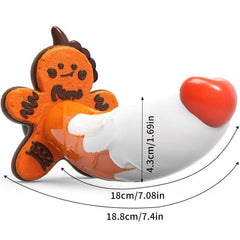 Fantasy Silicone Monster Dildo – Colorful Gingerbread Man & Dragon Design with Suction Cup - Passion Pulse Adult