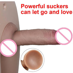 Realistic Soft Silicone Dildo with Suction Cup - Big & Affordable Pleasure - Passion Pulse Adult