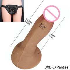 Realistic Soft Silicone Dildo with Suction Cup - Big & Affordable Pleasure - Passion Pulse Adult