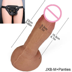 Realistic Soft Silicone Dildo with Suction Cup - Big & Affordable Pleasure - Passion Pulse Adult