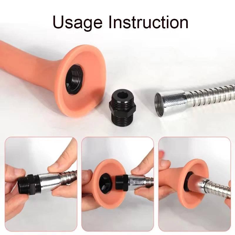 HydroPulse Douche & Pleasure Wand - Flexible Silicone Anal Cleaner and Intimate Stimulation Tool for Men, Women, and Couples - Passion Pulse Adult