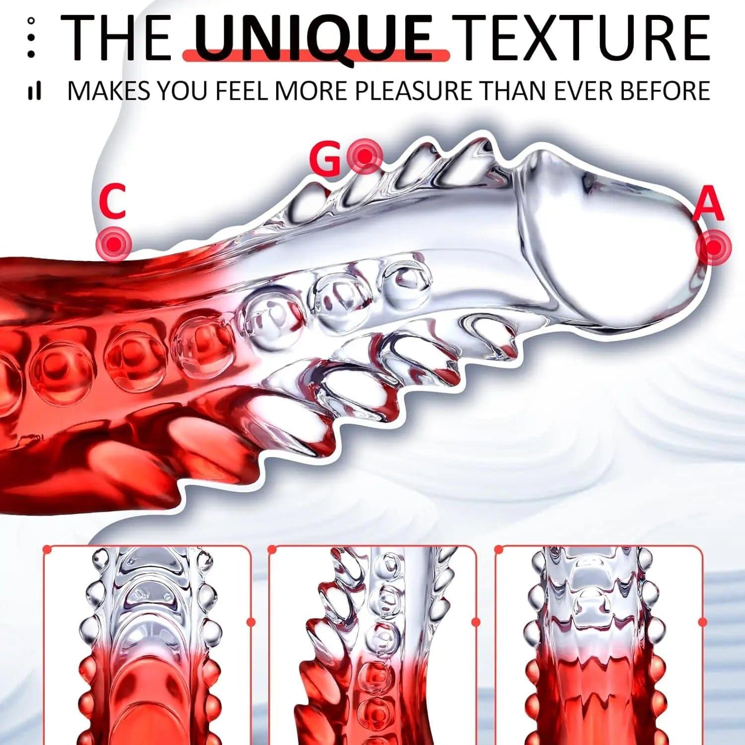 Clear Monster Dildo – Huge Realistic G-Spot Stimulator with Suction Cup - Passion Pulse Adult