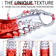 Clear Monster Dildo – Huge Realistic G-Spot Stimulator with Suction Cup - Passion Pulse Adult