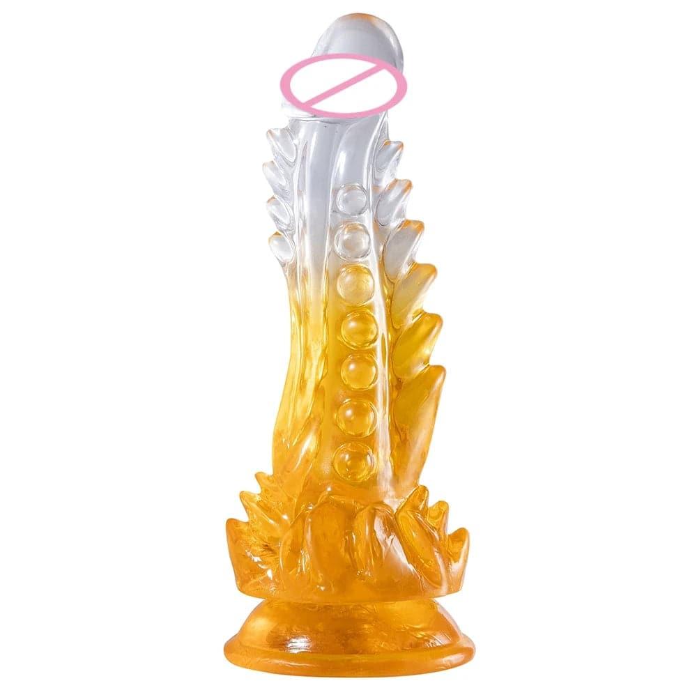 Clear Monster Dildo – Huge Realistic G-Spot Stimulator with Suction Cup - Passion Pulse Adult