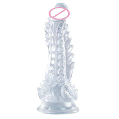 Clear Monster Dildo – Huge Realistic G-Spot Stimulator with Suction Cup - Passion Pulse Adult