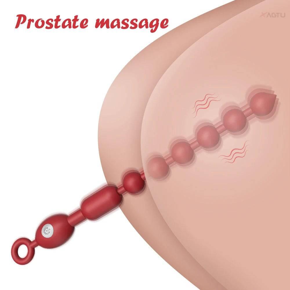 VibroPulse Beads - Vibrating Silicone Prostate Massager - Passion Pulse Adult