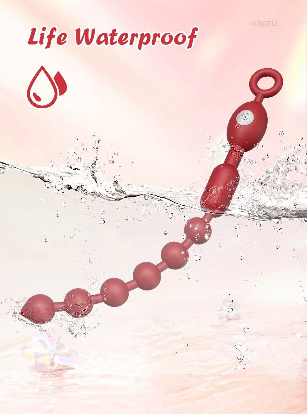 VibroPulse Beads - Vibrating Silicone Prostate Massager - Passion Pulse Adult