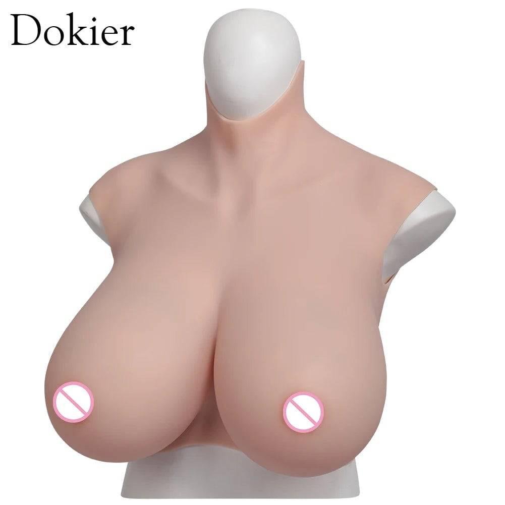 Dokier K Cup Fake Boobs: Realistic Silicone Breast Forms for Crossdressing, Drag Queens, Shemales, and Transgender Individuals - Passion Pulse Adult