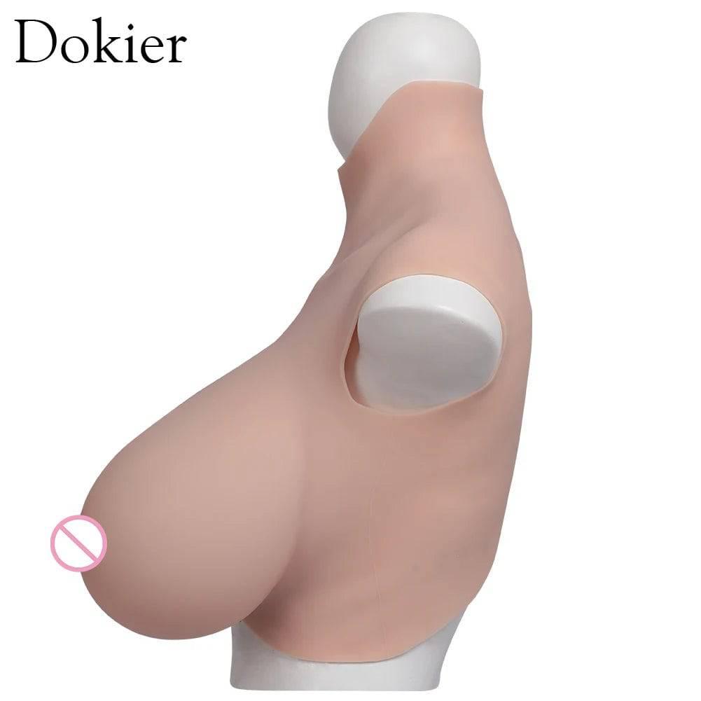 Dokier K Cup Fake Boobs: Realistic Silicone Breast Forms for Crossdressing, Drag Queens, Shemales, and Transgender Individuals - Passion Pulse Adult
