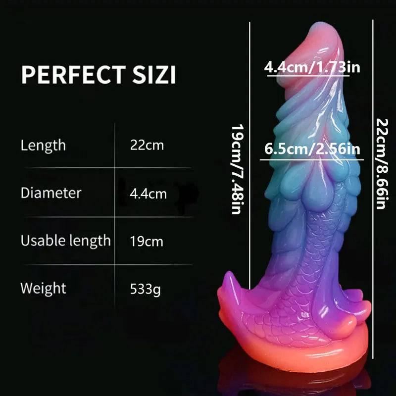 Luminous Monster Horse Dildo – Large Anal Plug for Women - Passion Pulse Adult