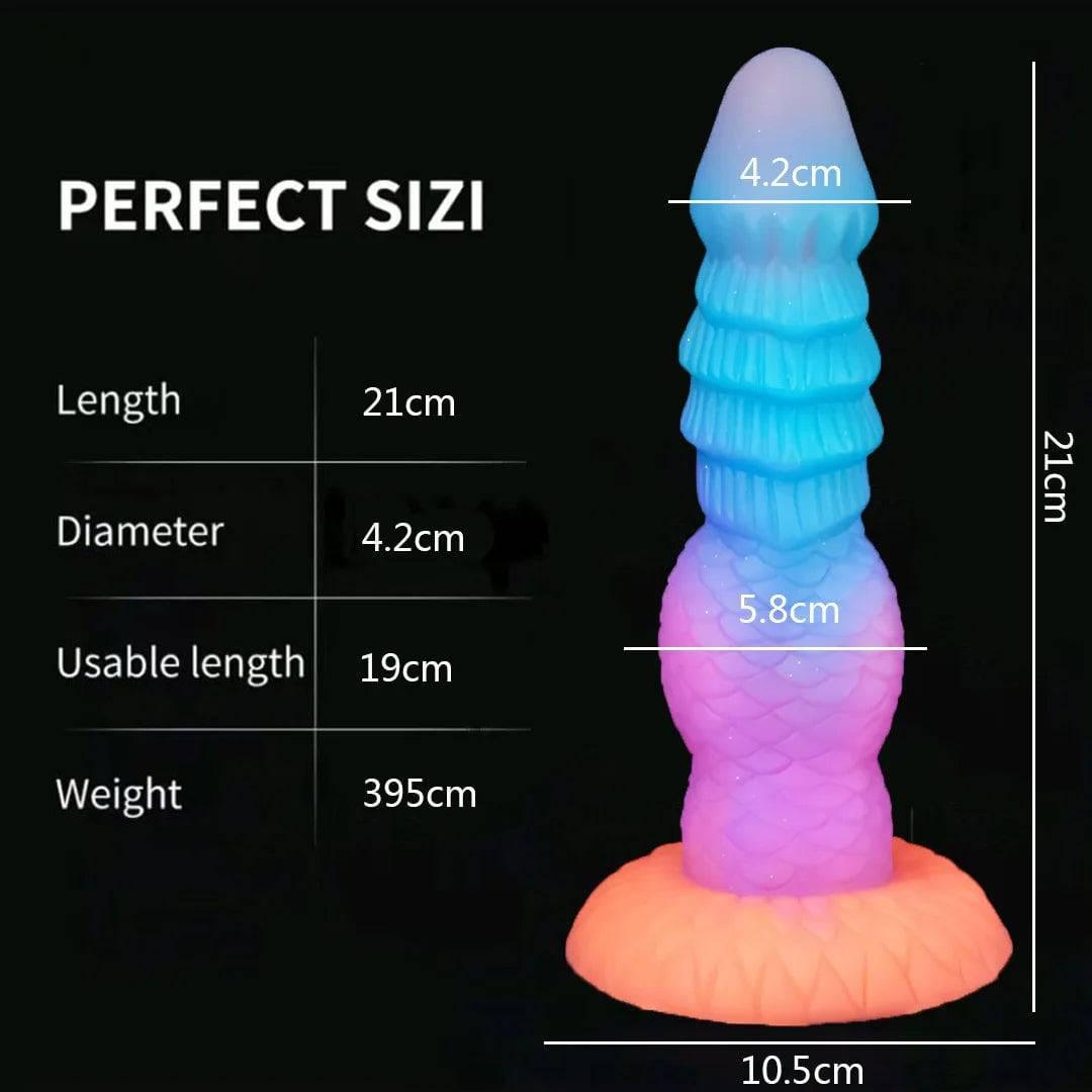 Luminous Monster Horse Dildo – Large Anal Plug for Women - Passion Pulse Adult