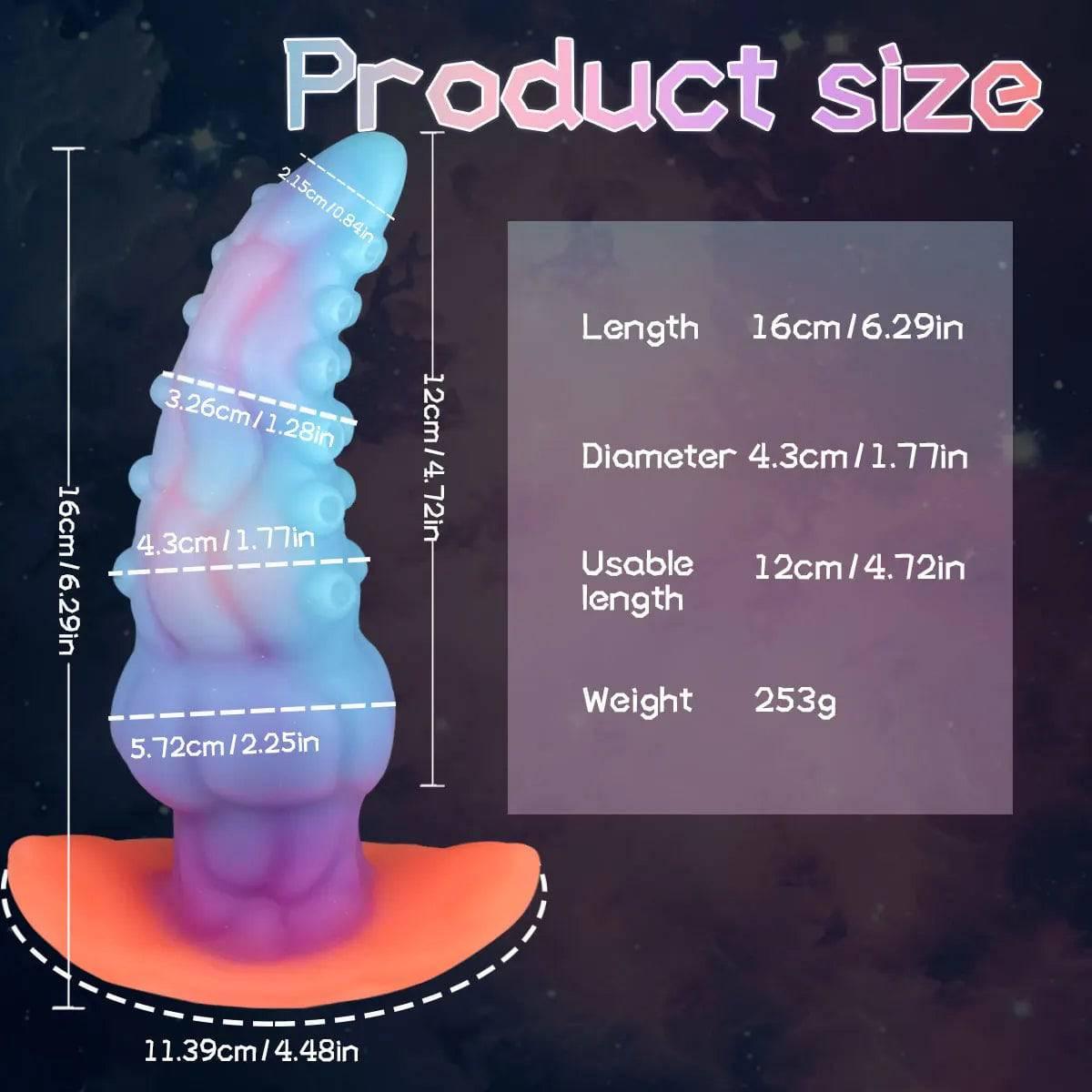Luminous Monster Horse Dildo – Large Anal Plug for Women - Passion Pulse Adult