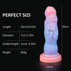Luminous Monster Horse Dildo – Large Anal Plug for Women - Passion Pulse Adult