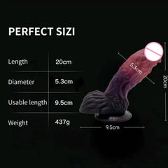 BDSM Monster Dildo – Horse, Dragon, and Dog-Inspired Realistic Suction Cup Toy - Passion Pulse Adult