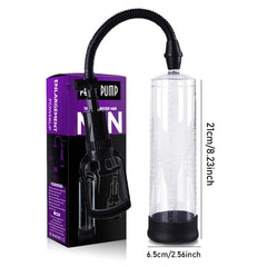 IPX7 Waterproof Electric Penis Pump for Enlargement: Man Vacuum Pump with 4 Suction Levels, 2 Silicone Sleeves - Passion Pulse Adult