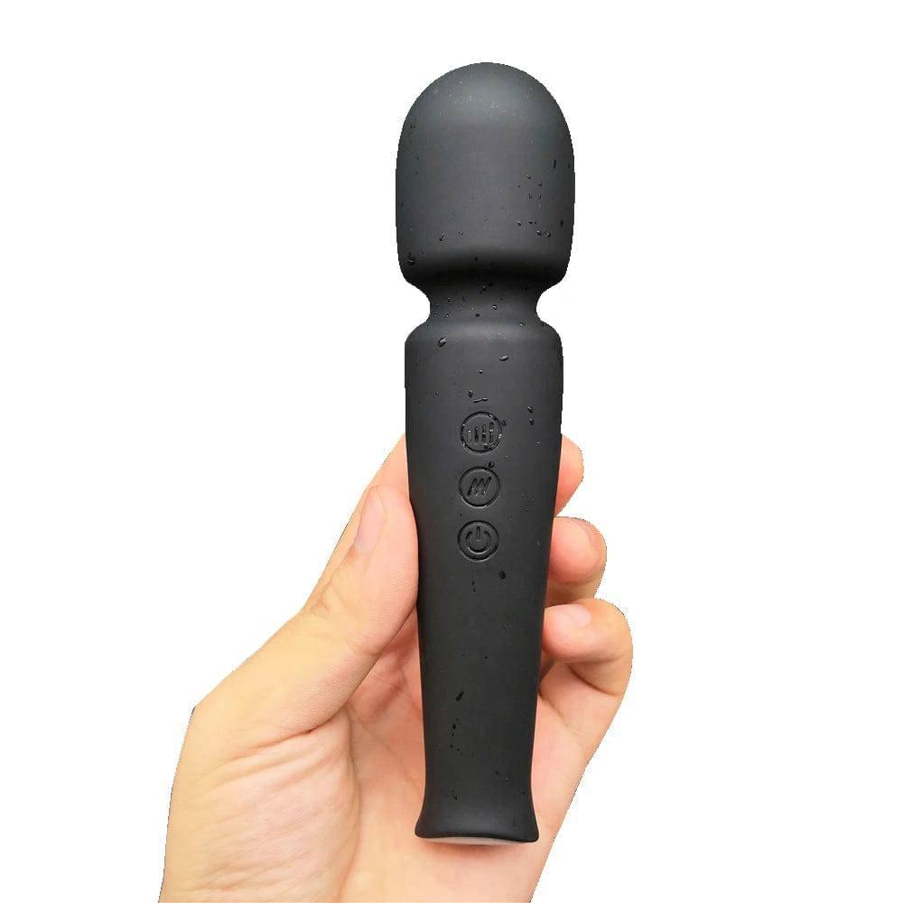 Rechargeable Silicone Wand Massager with 20 Patterns & 8 Speeds - Passion Pulse Adult