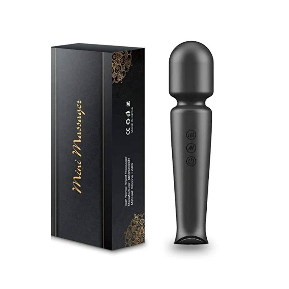 Rechargeable Silicone Wand Massager with 20 Patterns & 8 Speeds - Passion Pulse Adult