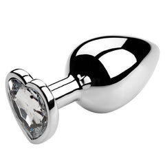 Heart-Shaped Metal Anal Plug - Passion Pulse Adult