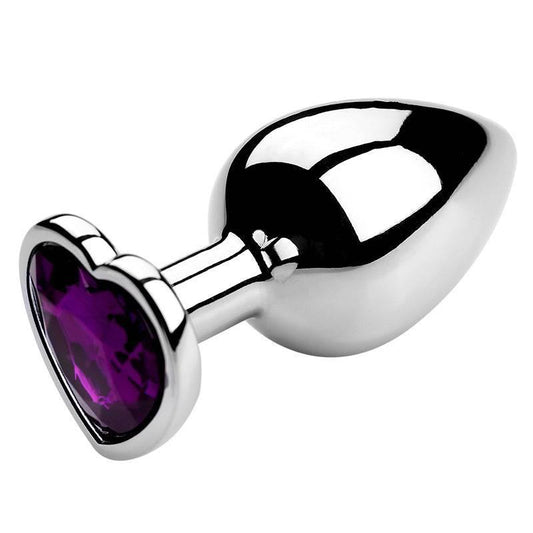 Heart-Shaped Metal Anal Plug - Passion Pulse Adult