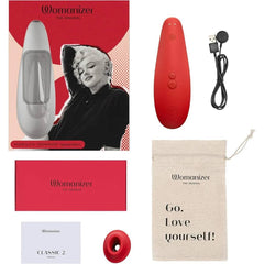 Womanizer x Marilyn Monroe Special Edition Pleasure Air Sex Toys, Clitoral Sucking Vibrators, Clitoral Stimulators for Women - Passion Pulse Adult