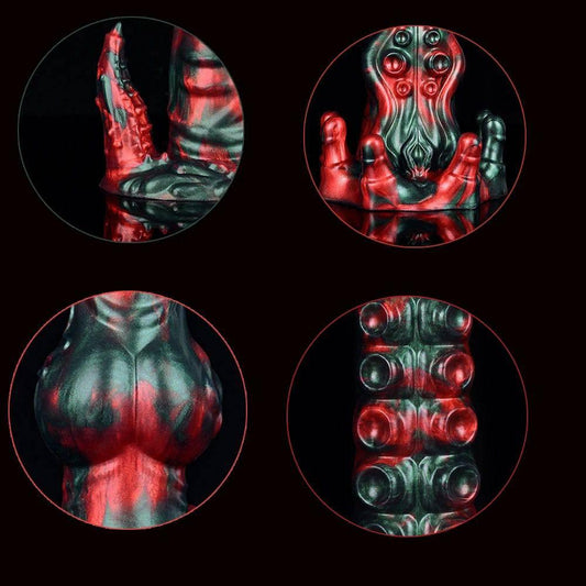 LICKER Dog Knot & Tentacle Fantasy Dildo - G-Spot & Anal Pleasure - Passion Pulse Adult