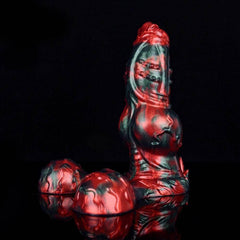 LICKER Dog Knot & Tentacle Fantasy Dildo - G-Spot & Anal Pleasure - Passion Pulse Adult