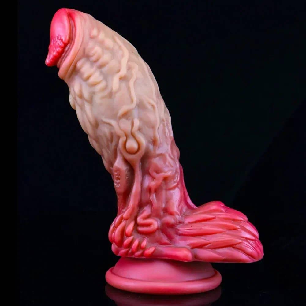 Realistic Monster Dildo - Soft Silicone Dinosaur-Inspired Design - Passion Pulse Adult