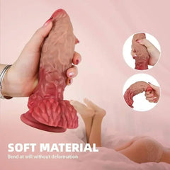 Realistic Monster Dildo - Soft Silicone Dinosaur-Inspired Design - Passion Pulse Adult