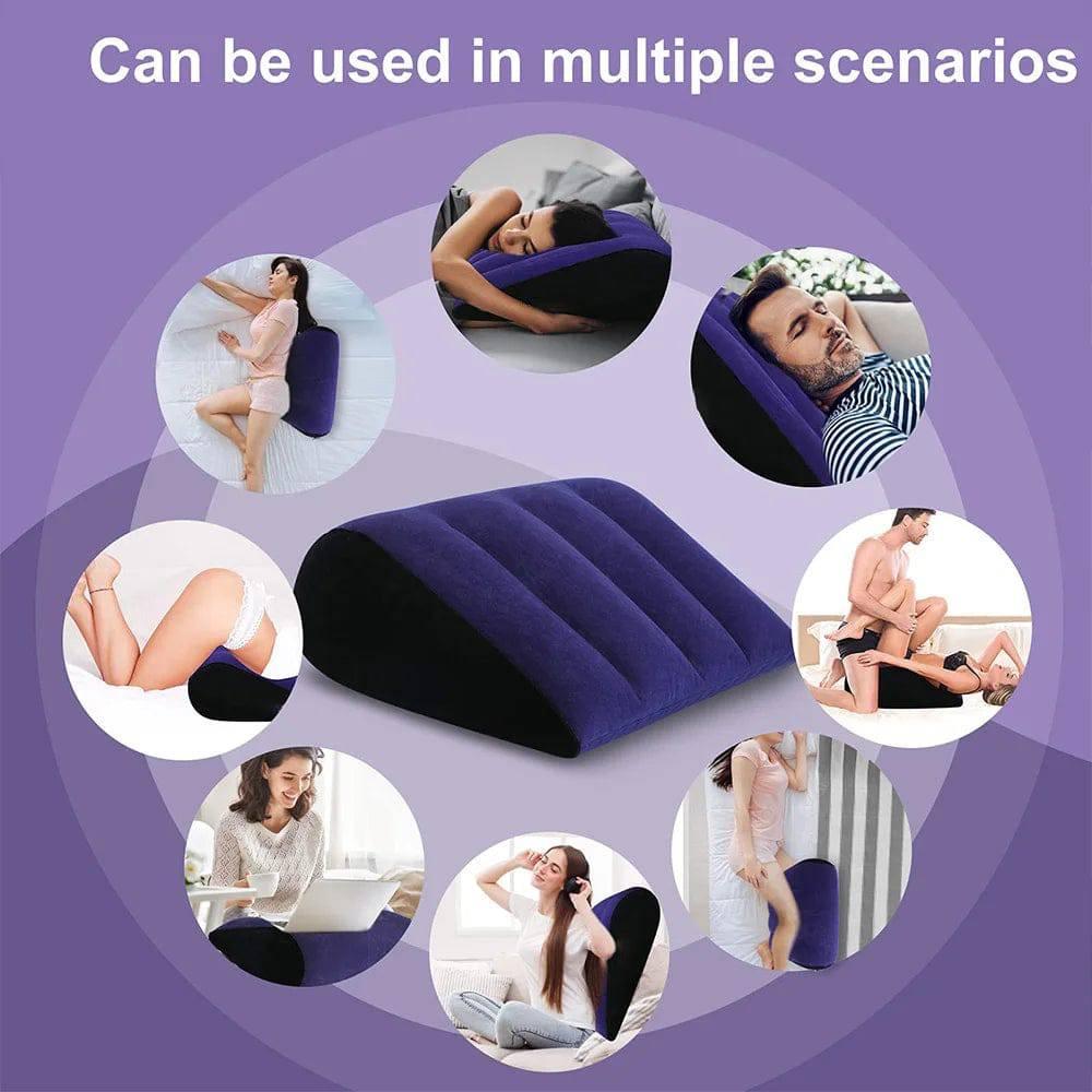 Inflatable Assist Sex Pillow: BDSM Sofa, Multifunctional Sex Furniture for Couples - Travel-Friendly Couple Supplies - Passion Pulse Adult