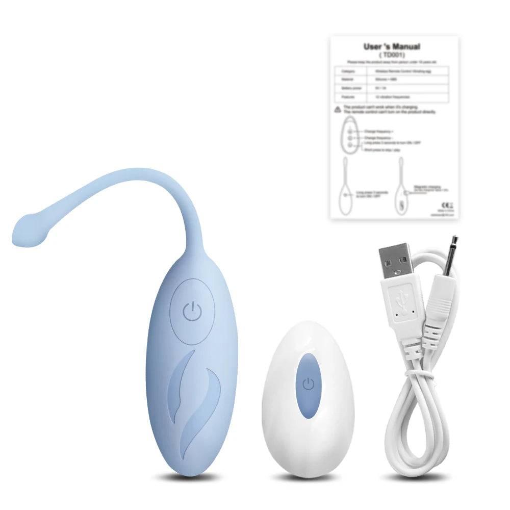 10-Mode Wearable Vibrating Egg – Remote Control - Passion Pulse Adult