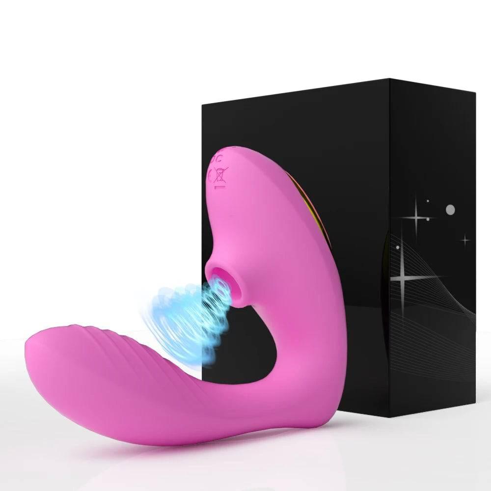 10 Speeds Vagina Sucking Vibrator Vibrating Sucker Oral Sex Suction Clitoris Stimulator Erotic Sex Toy for Women Sexual Wellness - Passion Pulse Adult