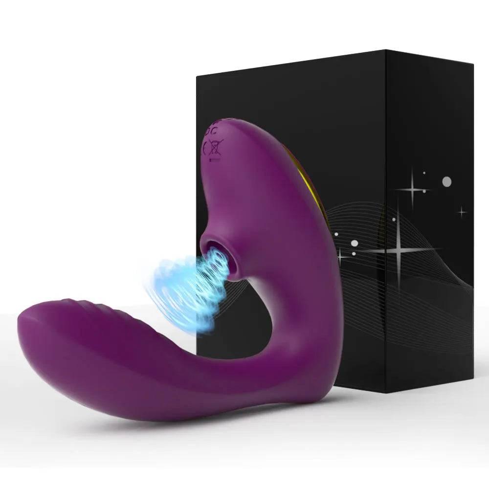 10 Speeds Vagina Sucking Vibrator Vibrating Sucker Oral Sex Suction Clitoris Stimulator Erotic Sex Toy for Women Sexual Wellness - Passion Pulse Adult