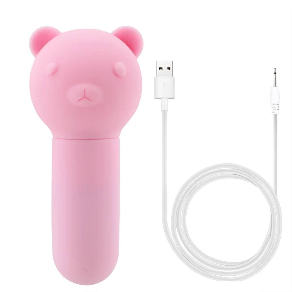 85mm Sexy Bear Vibrator for Women - Passion Pulse Adult