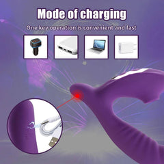 G-Spot Dildo Vibrator – Clit Sucker with 9 Oral Sucking Modes - Passion Pulse Adult