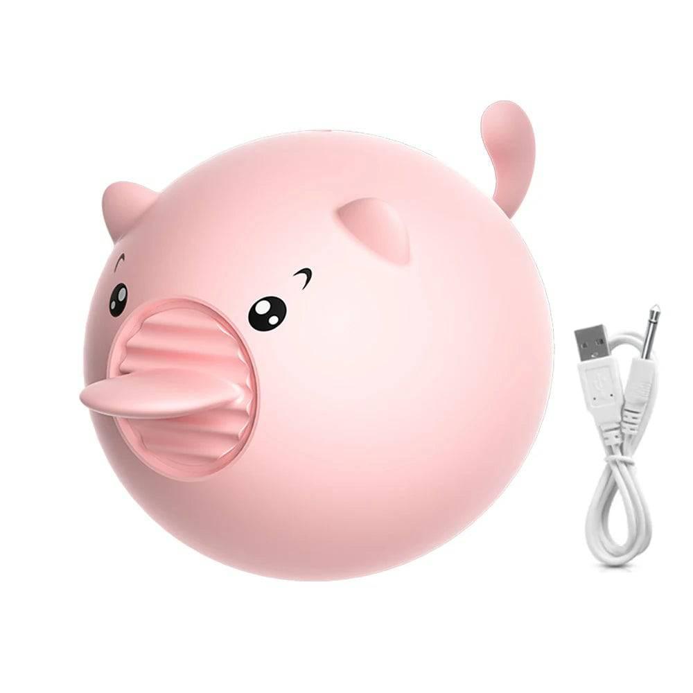 Cute Mini Pig Tongue Licking Vibrator - Passion Pulse Adult