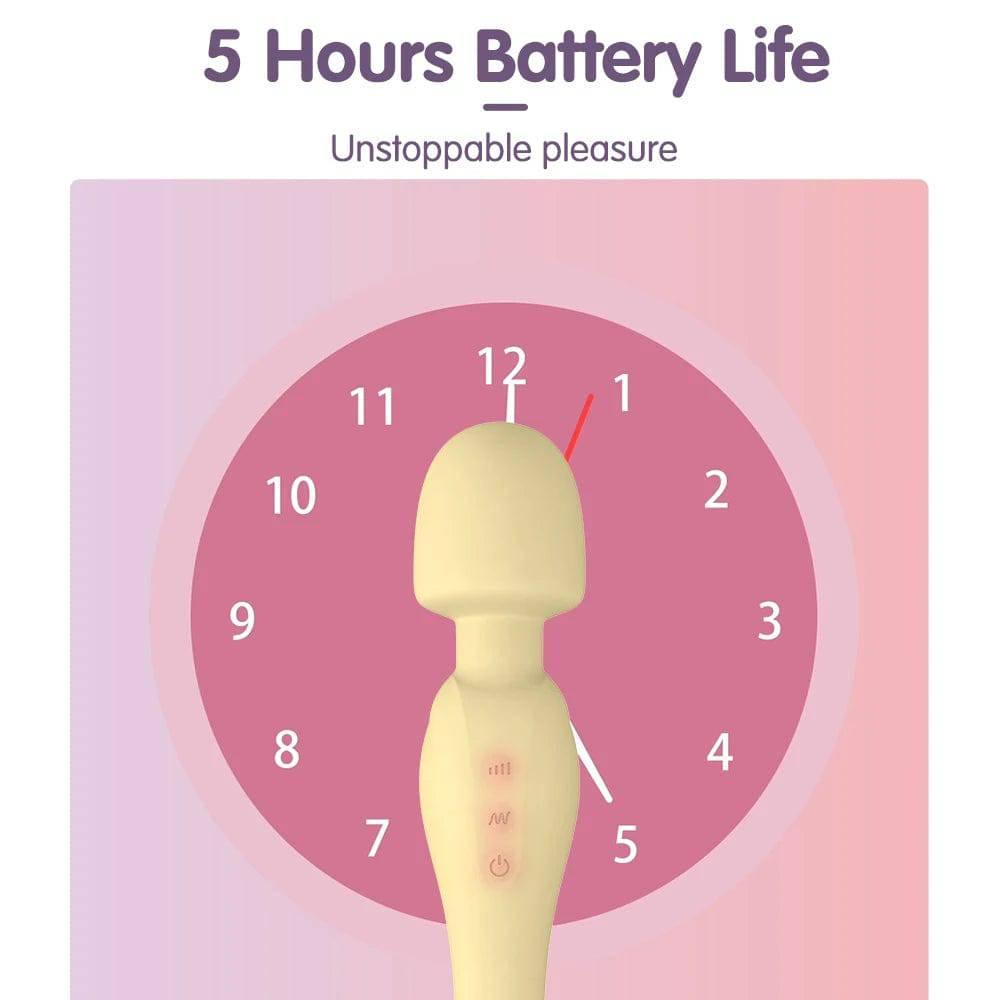 DRY WELL 20-Speed Vibrator – Magic Wand, Clitoris & Glans Stimulator - Passion Pulse Adult