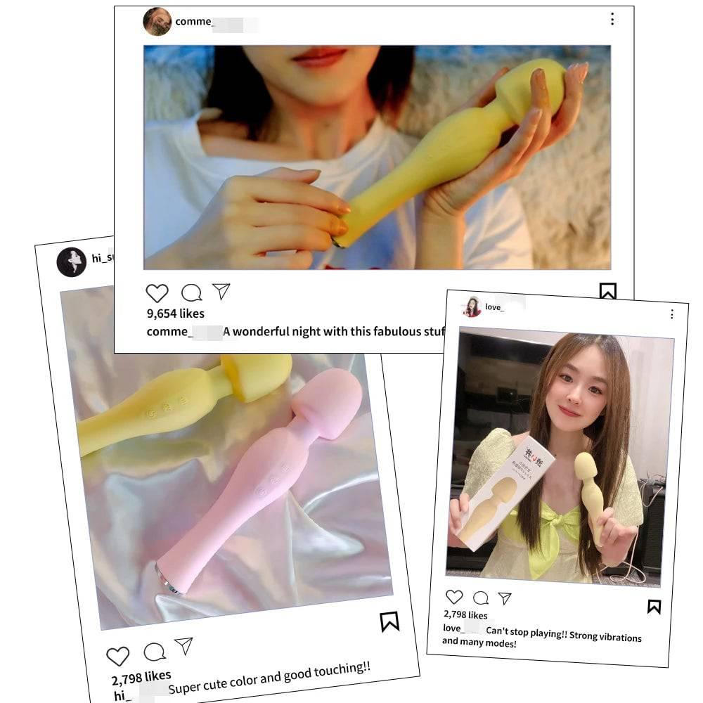 DRY WELL 20-Speed Vibrator – Magic Wand, Clitoris & Glans Stimulator - Passion Pulse Adult