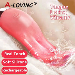 Heated Tongue Licking Vibrator for Women: Clitoris & G-Spot Stimulator - Passion Pulse Adult