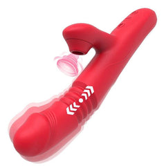 Heating Dildo Vibrator with Clitoral Suction & G-Spot Rotation – Ultimate Pleasure Massager for Women - Passion Pulse Adult
