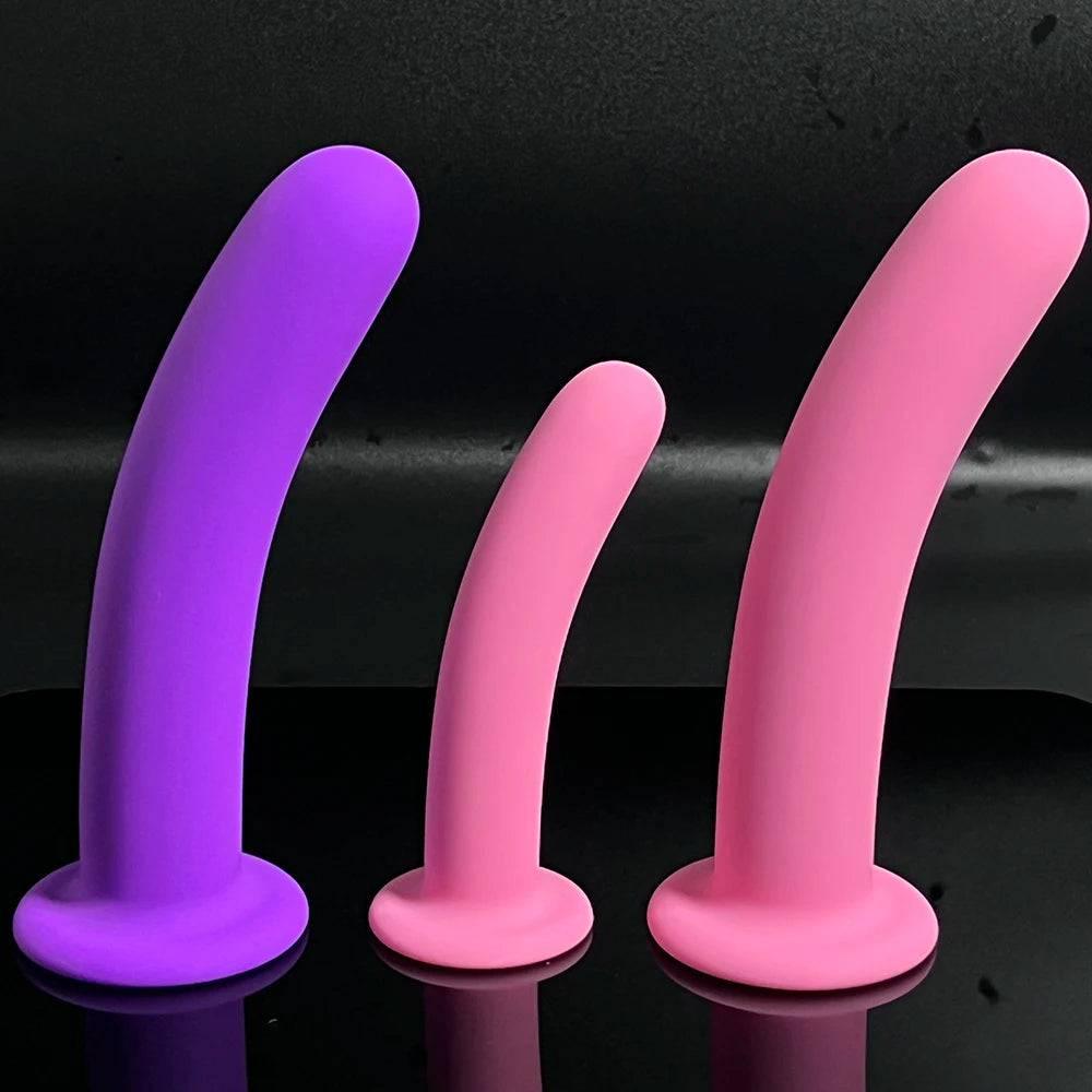3-Piece Silicone Anal Plug Set – Beginner-Friendly Butt Plugs with Suction Cup for Prostate Massage - Passion Pulse Adult