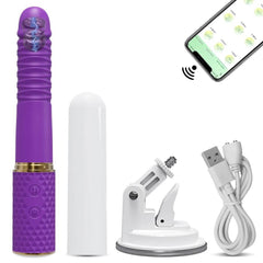 Telescopic Dildo Vibrator – Automatic G-Spot Thrusting Toy - Passion Pulse Adult