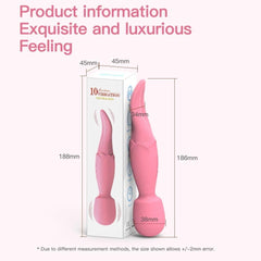 Powerful AV Vibrator Dildos Real Tongue Licking for Women 10 Modes Clitoris Stimulator G Spot Vagina Massager Sex Toys for Woman - Passion Pulse Adult