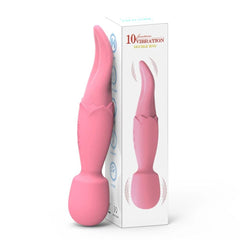Powerful AV Vibrator Dildos Real Tongue Licking for Women 10 Modes Clitoris Stimulator G Spot Vagina Massager Sex Toys for Woman - Passion Pulse Adult