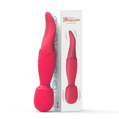 Powerful AV Vibrator Dildos Real Tongue Licking for Women 10 Modes Clitoris Stimulator G Spot Vagina Massager Sex Toys for Woman - Passion Pulse Adult