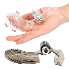 Powerful Finger Vibrator Sleeve | Female Masturbator & G-Spot Massager | Clitoral Stimulator Dildo | Adult Sex Product - Passion Pulse Adult