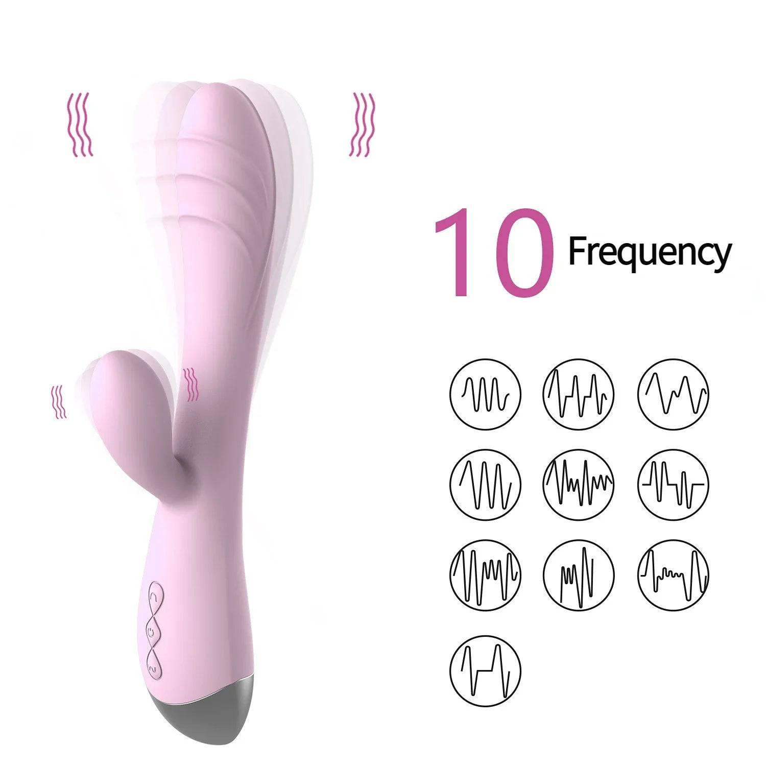 Powerful G-Spot & Clitoral Dildo Vibrator – Vagina Massager for Women - Passion Pulse Adult