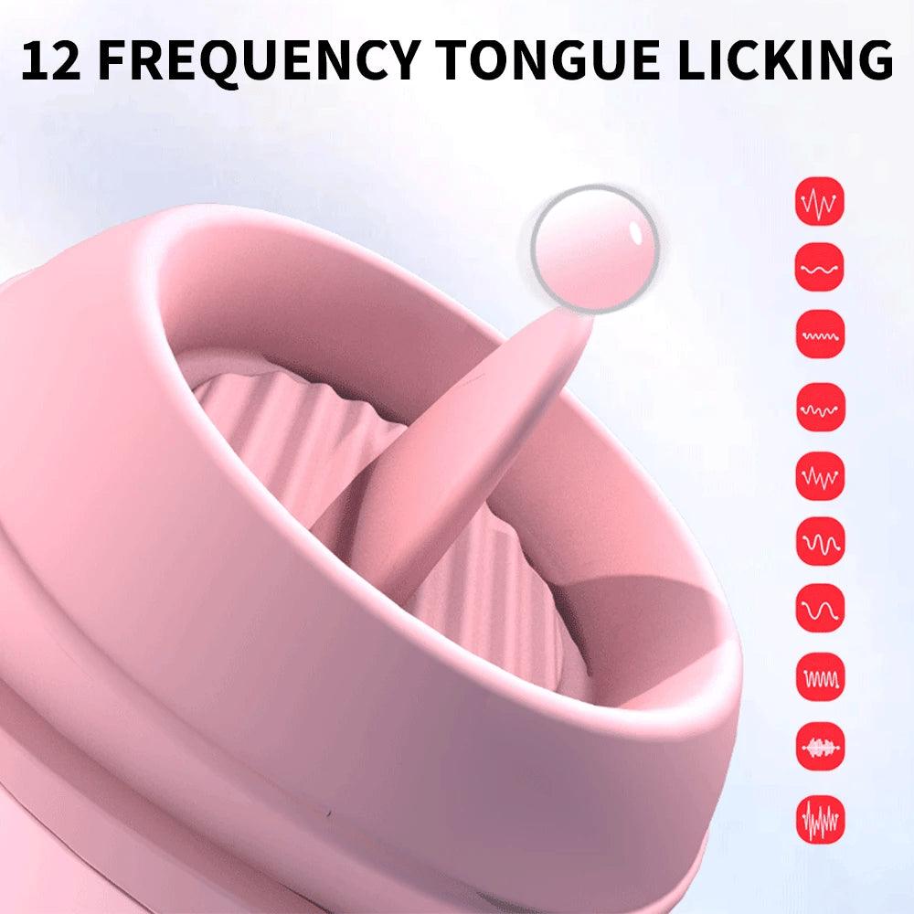 Rechargeable Tongue Licking Vibrator - Passion Pulse Adult